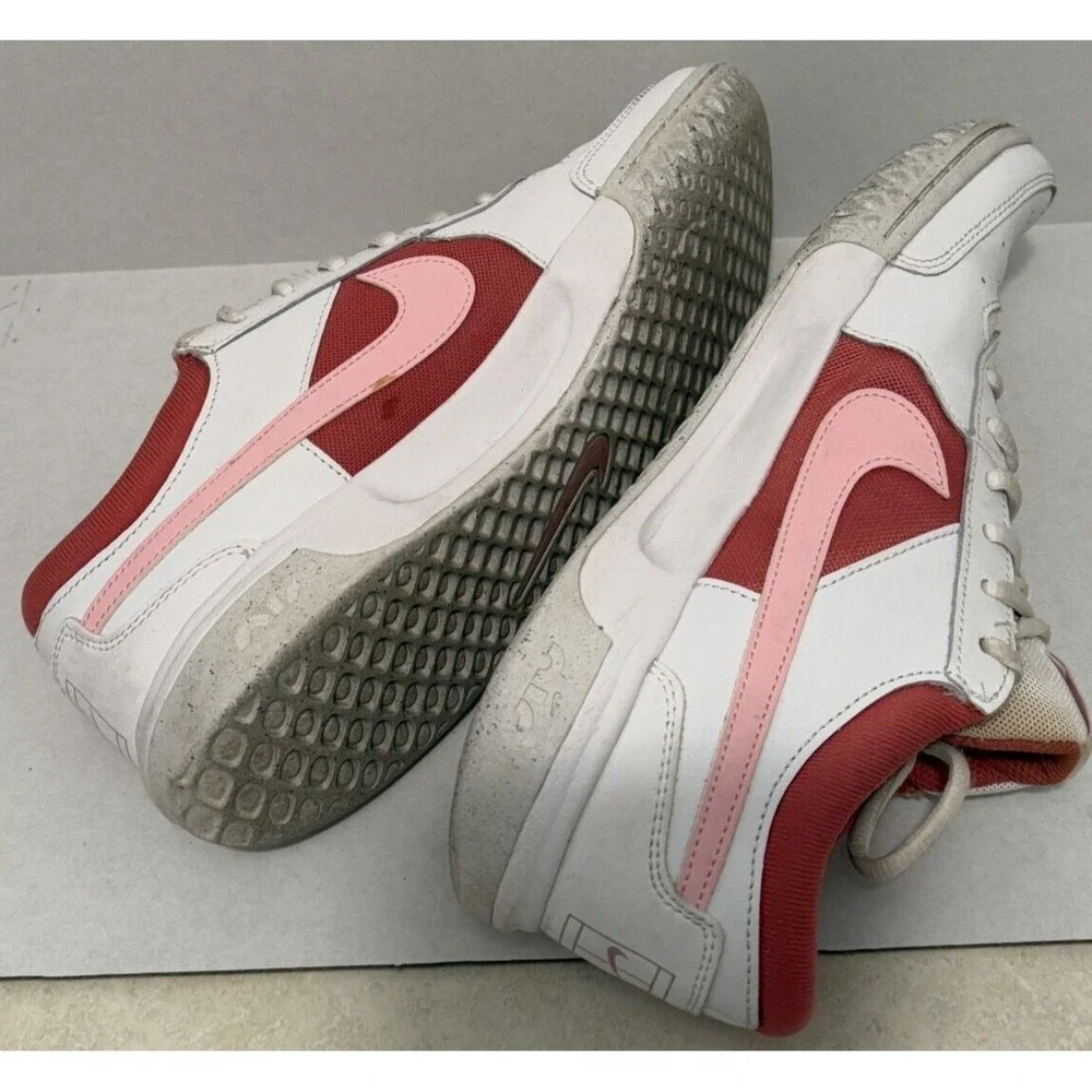 Nike Zoom Court Lite Tennis Sports Shoes Women's 9 White Lace-Up DV3279-101 - Picture 11 of 12
